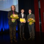 Certificate presentation by Prof. Weber and Mr. Kollinz